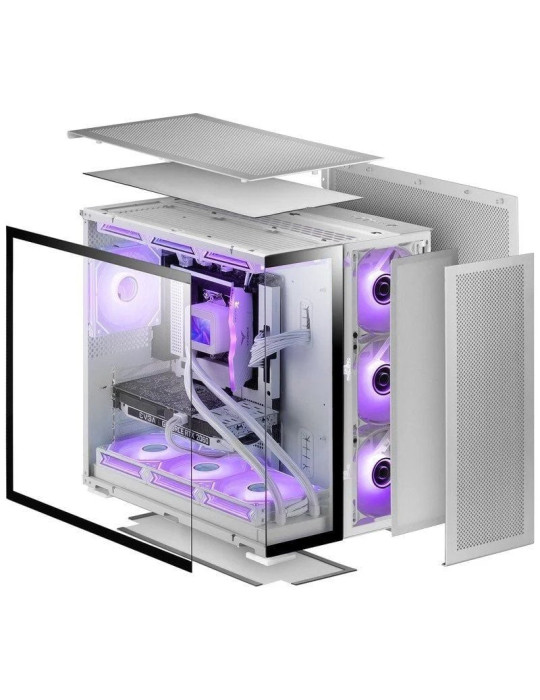 Caja Gaming Torre Mars Gaming MC-NOVA2/ Blanca y Negra