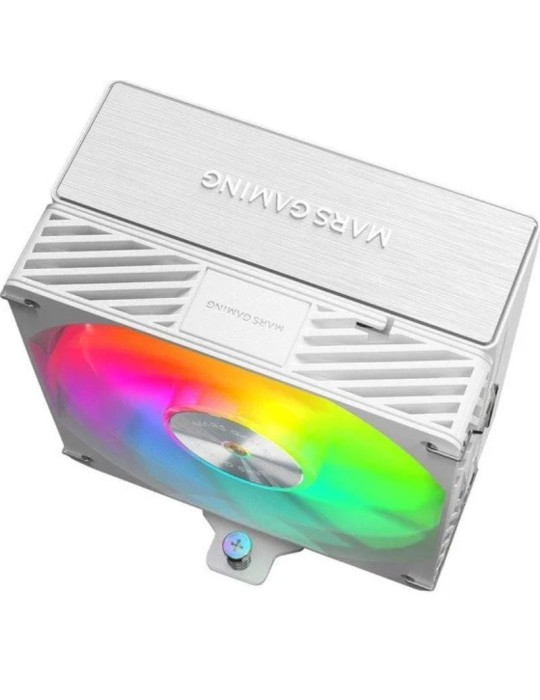Ventilador con Disipador Mars Gaming MCPU-X5ARGB/ 12cm/ Blanco
