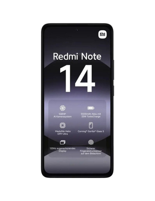 Smartphone Xiaomi Redmi Note 14 8GB/ 256GB/ 6.67"/ Negro