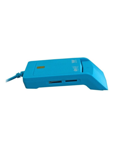 Lector de DNI y Tarjetas Woxter Combo PE26-146/ Azul/ USB 2.0/ Azul 2