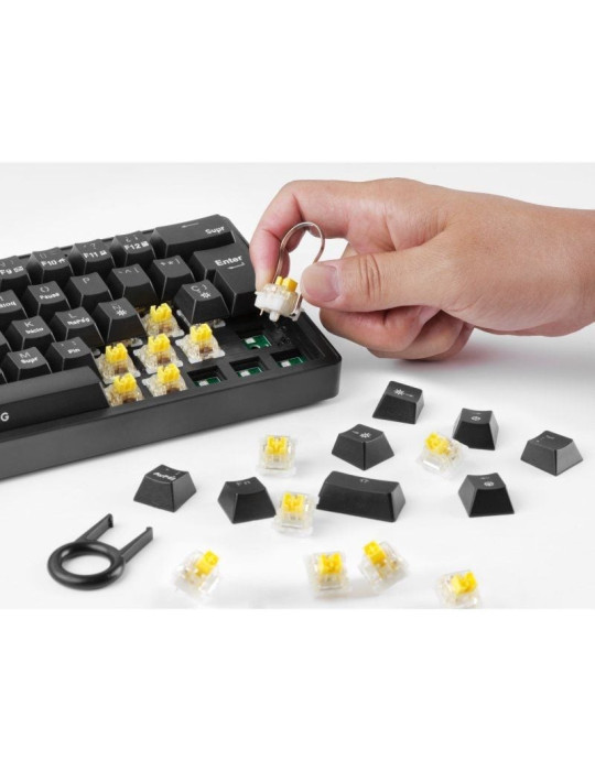 Teclado Gaming Mecánico Mars Gaming MKMINIPRO/ Switch Amarillo