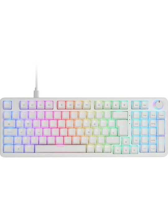 Teclado Gaming Mecánico Mars Gaming MKPROYES/ Switch Amarillo/ Blanco Teclado Gaming Mecánico Mars Gaming MKPROYES/ Switch Amarillo/ Blanco