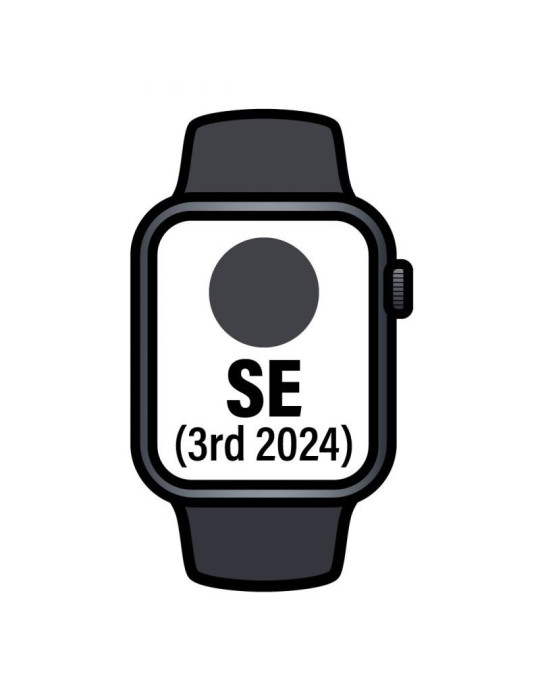 Apple Watch SE 3rd V2/ GPS/ 44mm/ Caja de Aluminio Medianoche/ Correa Deportiva Medianoche S/M Apple Watch SE 3rd V2/ GPS/ 44mm/ Caja de Aluminio Medianoche/ Correa Deportiva Medianoche S/M