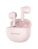 Auriculares Bluetooth Vention ELF 06 NBKP0 con estuche de carga/ Autonomía 6h/ Rosas