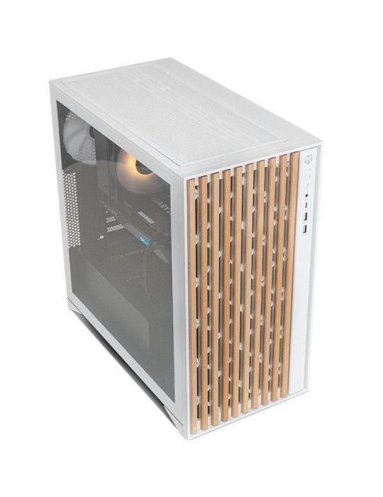 Caja Gaming Semitorre Nox Hummer Element/ Blanca
