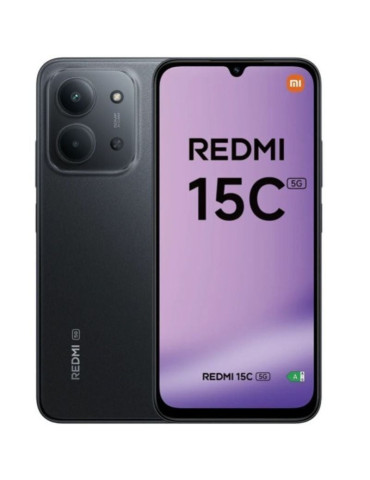 Smartphone Xiaomi Redmi 15C 4GB/ 256GB/ 6.9"/ 5G/ Negro