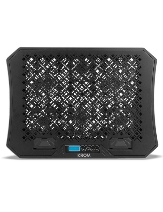 Soporte Refrigerante Krom Kooler para Portátiles hasta 19"/ Iluminación LED