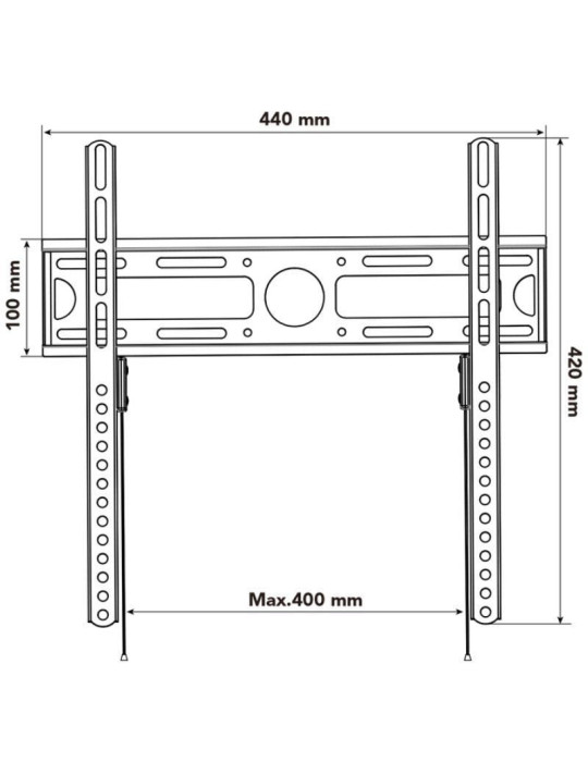 Soporte de Pared Nox Lite Wall Stand para Monitores y TV de 23-55"/ hasta 35kg