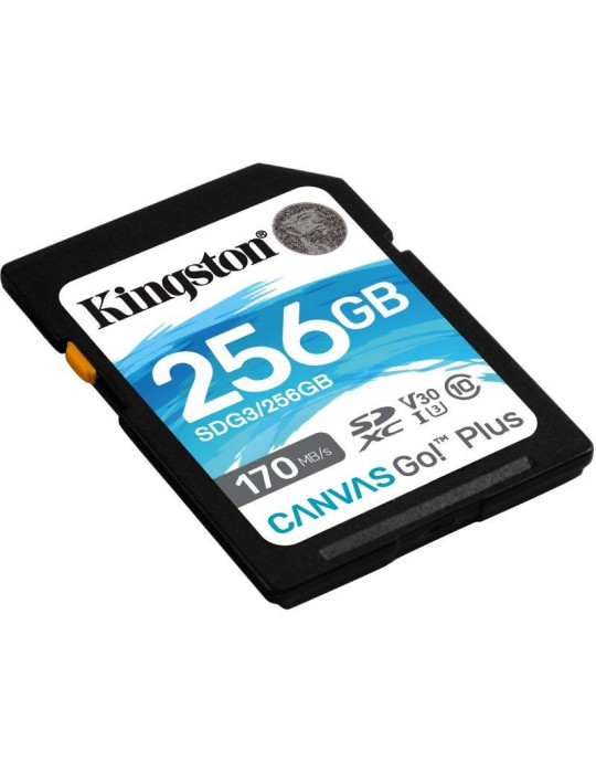 Tarjeta de Memoria Kingston CANVAS Canvas Go! Plus 256GB SD XC/ Clase 10/ 170MBs
