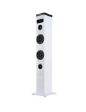 Torre de Sonido con Bluetooth NGS SKY CHARM/ 50W/ 2.0/ Blanca