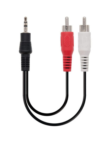 Cable Estéreo Nanocable 10.24.0310/ Jack 3.5 Macho - 2x RCA Macho/ 10m/ Negro 2
