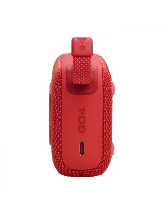 Altavoz con Bluetooth JBL GO 4/ 4.2W/ 1.0/ Rojo