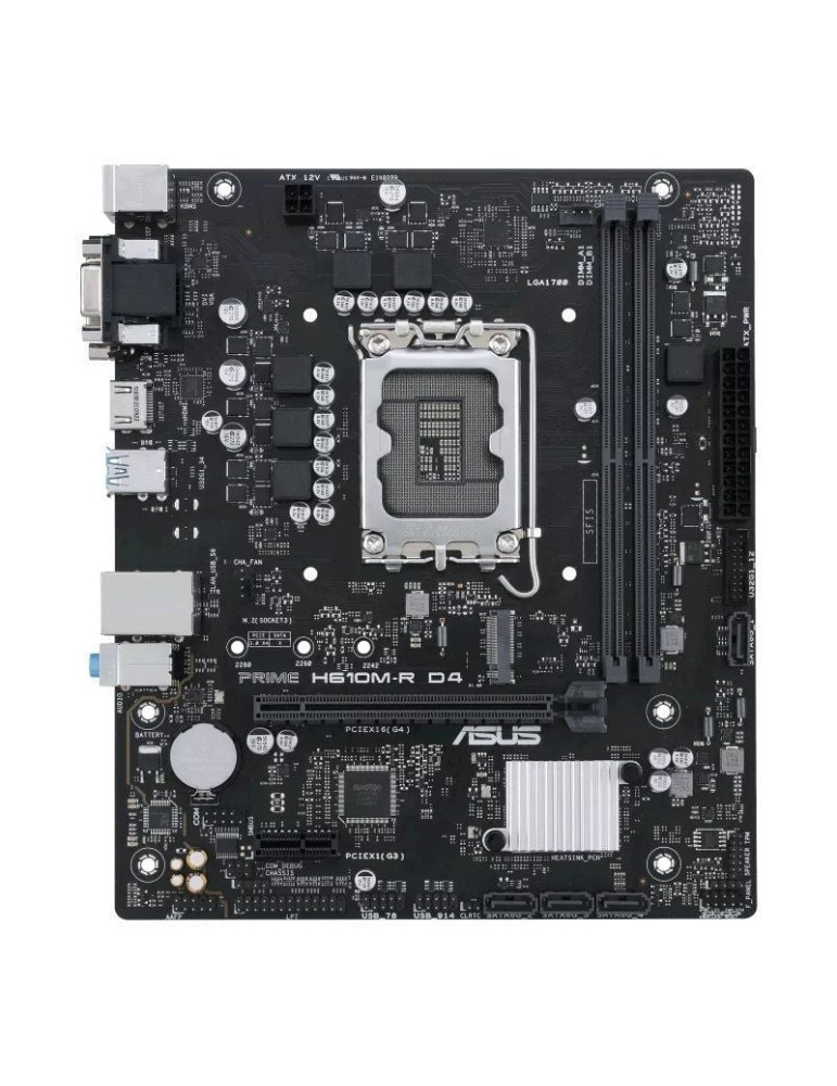 Placa Base Asus Prime H610M-R D4 Socket 1700/ DDR4/ PCIe 4.0/ Micro ATX/ Bulk