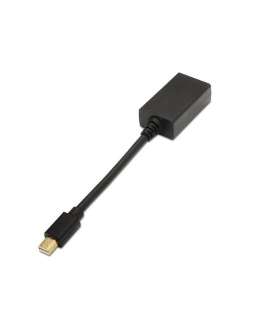 Conversor Aisens A125-0137/ Mini DisplayPort Macho - HDMI Hembra/ 15cm/ Negro