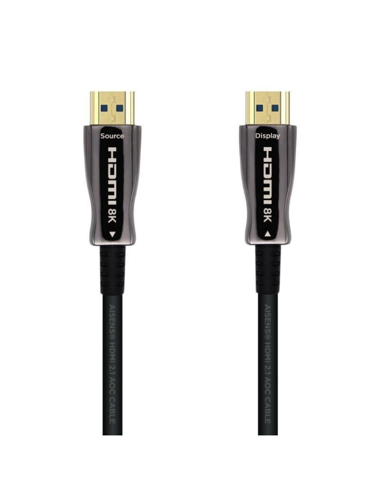 Cable HDMI 2.1 AOC 8K Aisens A153-0516/ HDMI Macho - HDMI Macho/ 15m/ Negro