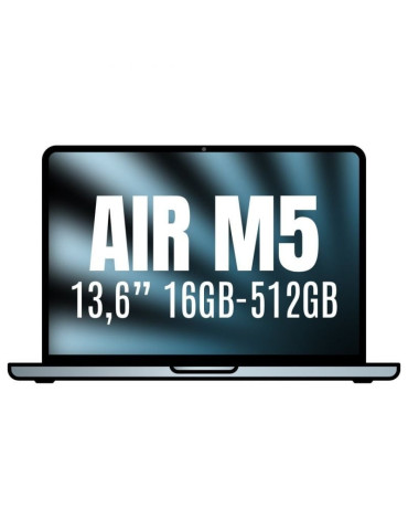 Apple Macbook Air 13,6"/ M5 10-Core CPU/ 16GB/ 512GB SSD/ 8-Core GPU/ Azul