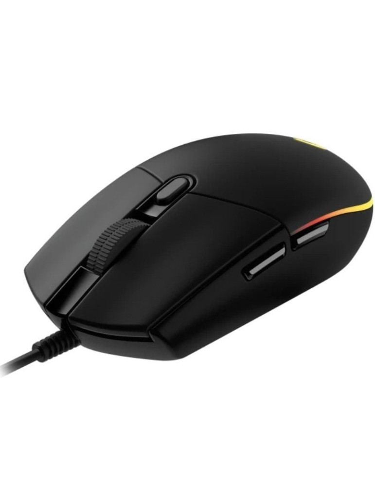 Ratón Gaming Logitech G102 Lightsync/ Hasta 8000 DPI/ Negro
