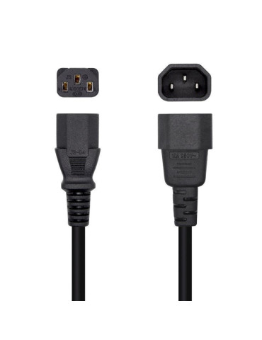 Cable Alimentación Aisens A132-0532/ IEC C13 Hembra - IEC C14 Macho/ 10m/ Negro 2