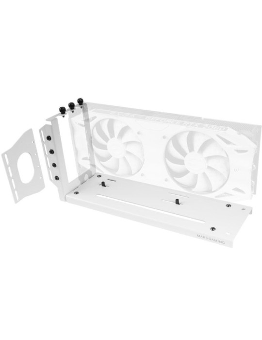 Soporte para Tarjeta Gráfica Mars Gaming MCA-GCV/ Compatibilidad Universal/ Blanco