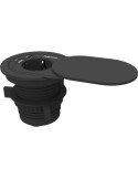 Toma Enchufe Empotrable 1 Toma de Corriente/ 1 USB Tipo-C/ 1 USB/ Negro
