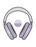 Auriculares Bluetooth Apple Airpods Max USB-C/ Púrpura