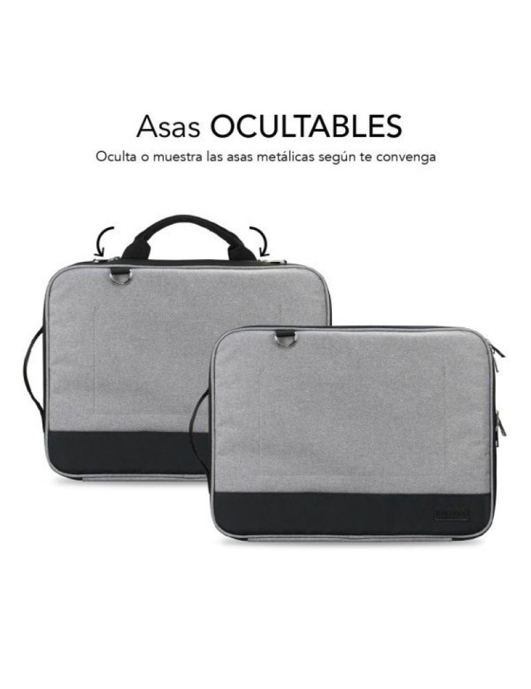 Maletín Subblim Advance Laptop Sleeve para Portátiles hasta 14"/ Gris