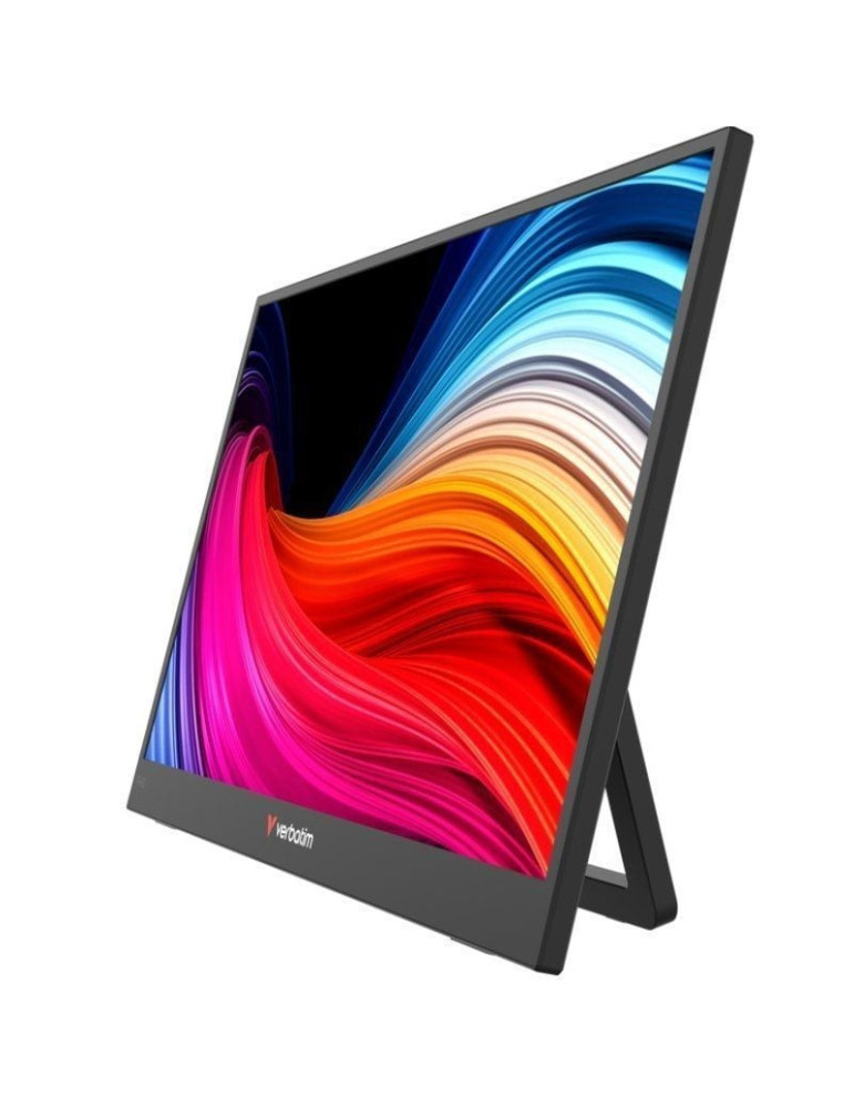 Monitor Portátil Verbatim Non-Touch Light 15.6"/ Full HD/ Multimedia/ Negro