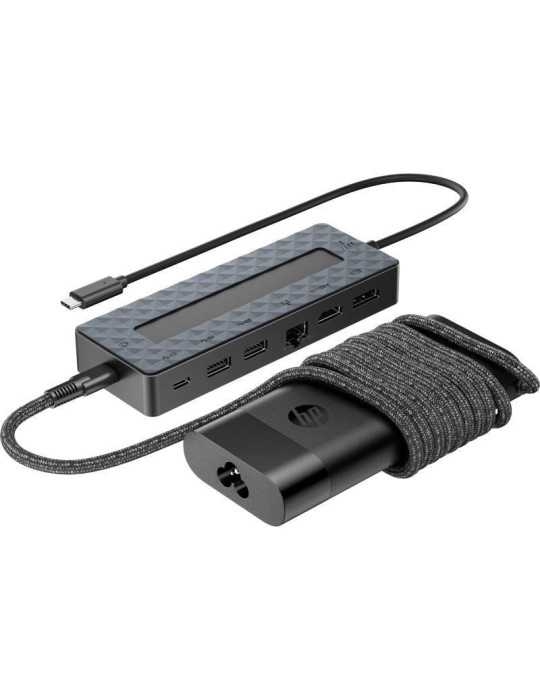 Pack Docking USB Tipo-C y Cargador Universal para Portátil HP 9H0H9AA