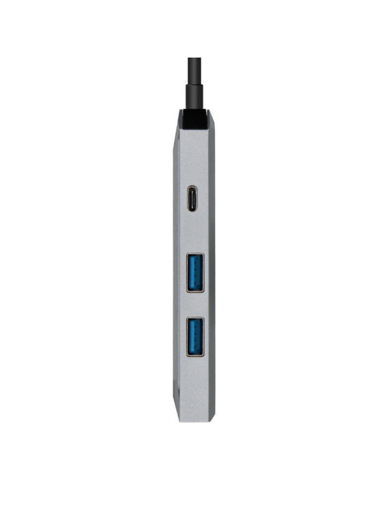 Docking USB Tipo-C Aisens ASUC-4P002-GR/ 1xHDMI 4K/ 2xUSB/ 1xUSB Tipo-C PD/ Gris