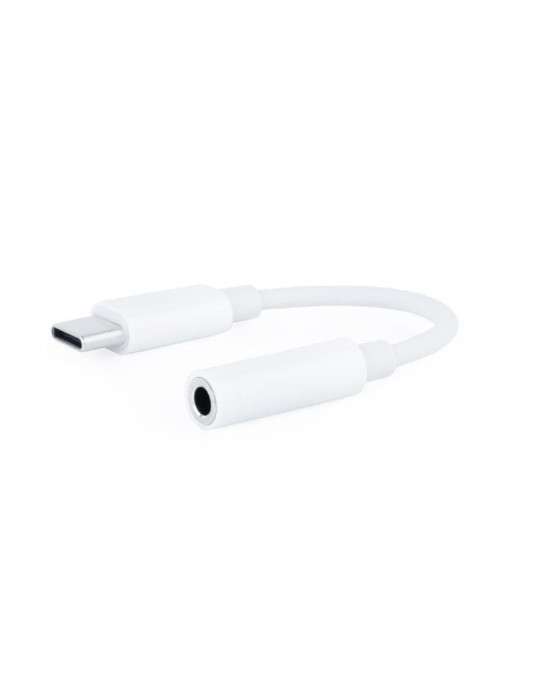 Conversor USB Tipo-C Nanocable 10.24.1205-W/ USB Tipo-C Macho - Jack 3.5 Hembra
