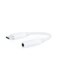 Conversor USB Tipo-C Nanocable 10.24.1205-W/ USB Tipo-C Macho - Jack 3.5 Hembra