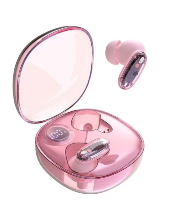 Auriculares Bluetooth Mars Gaming MHIB2 con estuche de carga/ Autonomía 7h/ Rosa