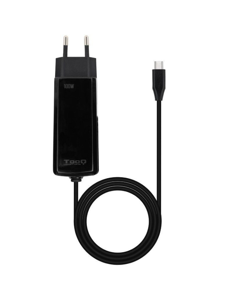 Cargador de Portátil GaN TooQ TQLC-USBCGAN100PD-C USB Tipo-C/ 100W/ Automático/ Voltaje 5-20V