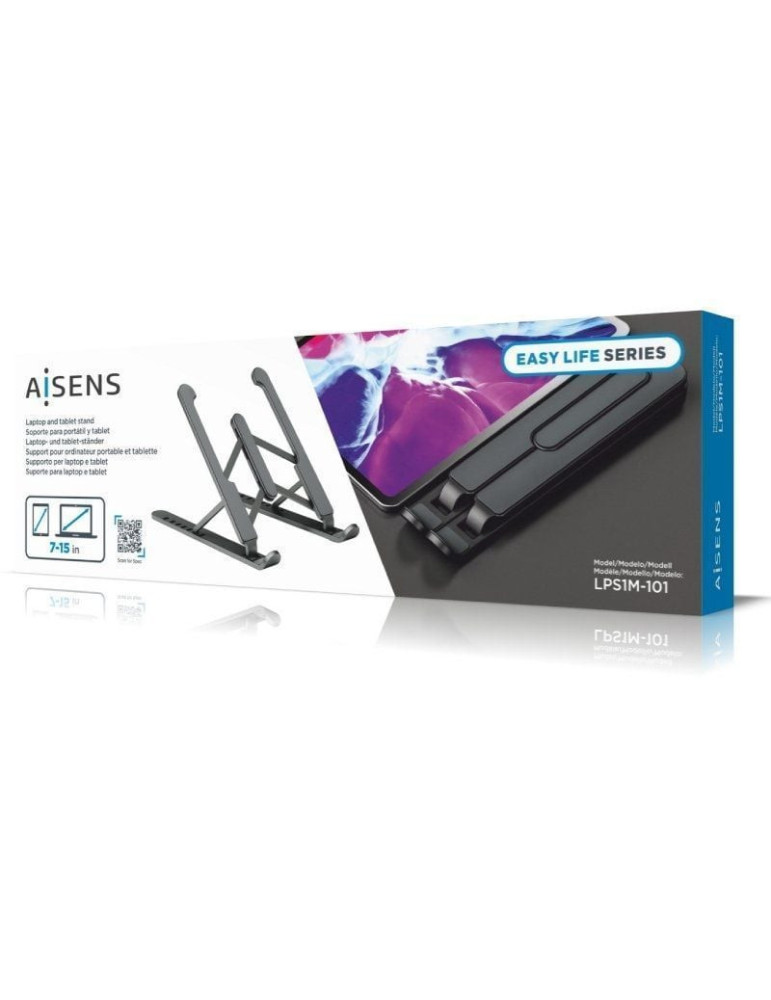 Soporte Aisens LPS1M-101 para Portátil/ Tablet hasta 15"
