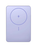 Powerbank 5000mAh Xiaomi Super Slim Magnetic Power Bank 5000/ Wireless/ Púrpura/ Incluye Cable USB Tipo-C