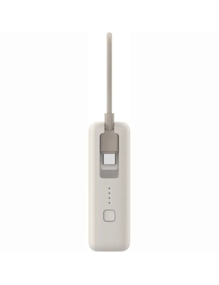 Powerbank 10000mAh Xiaomi 33W Power Bank Integrated Cable/ 33W/ Beige/ Incluye Cable USB Tipo-C