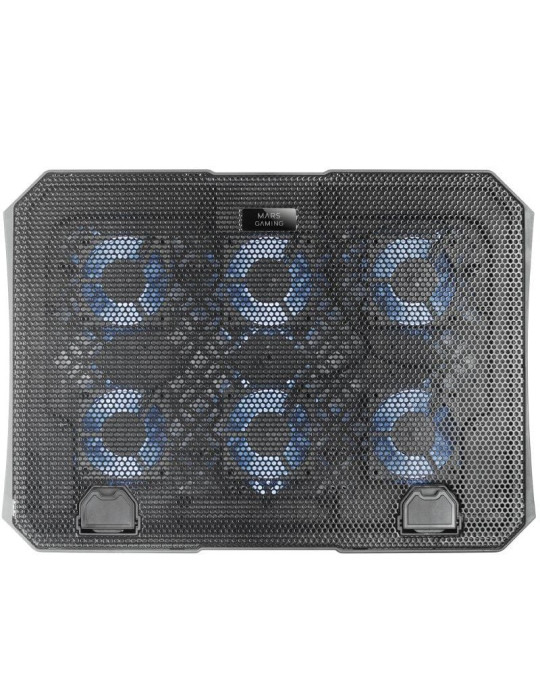 Soporte Refrigerante Mars Gaming MNBC23 para Portátiles hasta 16"/ Iluminación LED