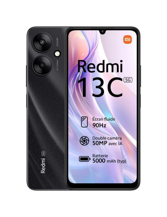 Smartphone Xiaomi Redmi 13C 4GB/ 128GB/ 6.74"/ 5G/ Negro