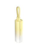 Powerbank 5000mAh Vention FHWY0/ 20W/ Amarilla/ Incluye Cable USB Tipo-C y Lightning