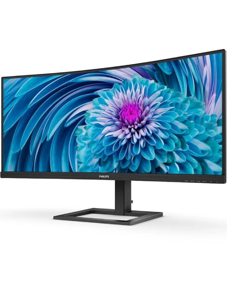 Monitor Profesional Ultrapanorámico Curvo Philips 346E2CUAE 34"/ UWQHD/ Multimedia/ Regulable en altura/ Negro