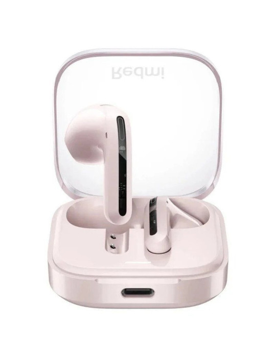 Auriculares Bluetooth Xiaomi Redmi Buds 6 Active con estuche de carga/ Autonomía 6h/ Rosas
