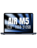 Apple Macbook Air 13,6"/ M5 10-Core CPU/ 16GB/ 512GB SSD/ 8-Core GPU/ Medianoche