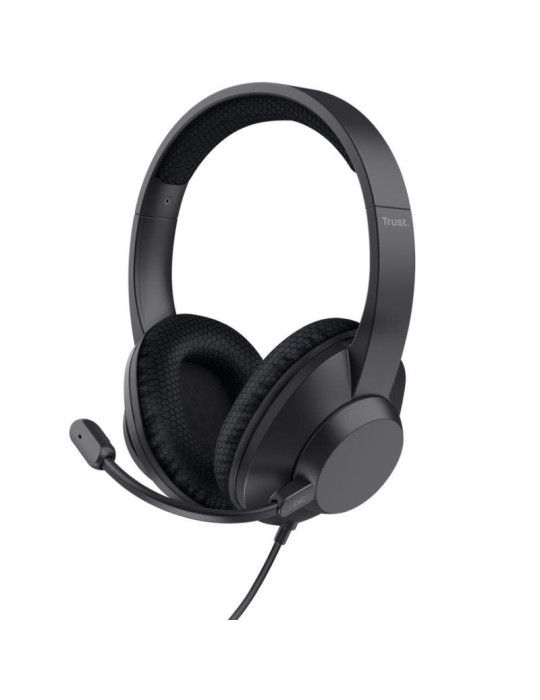 Auriculares Trust Ayda Max USB-ENC/ con Micrófono/ USB/ Negros