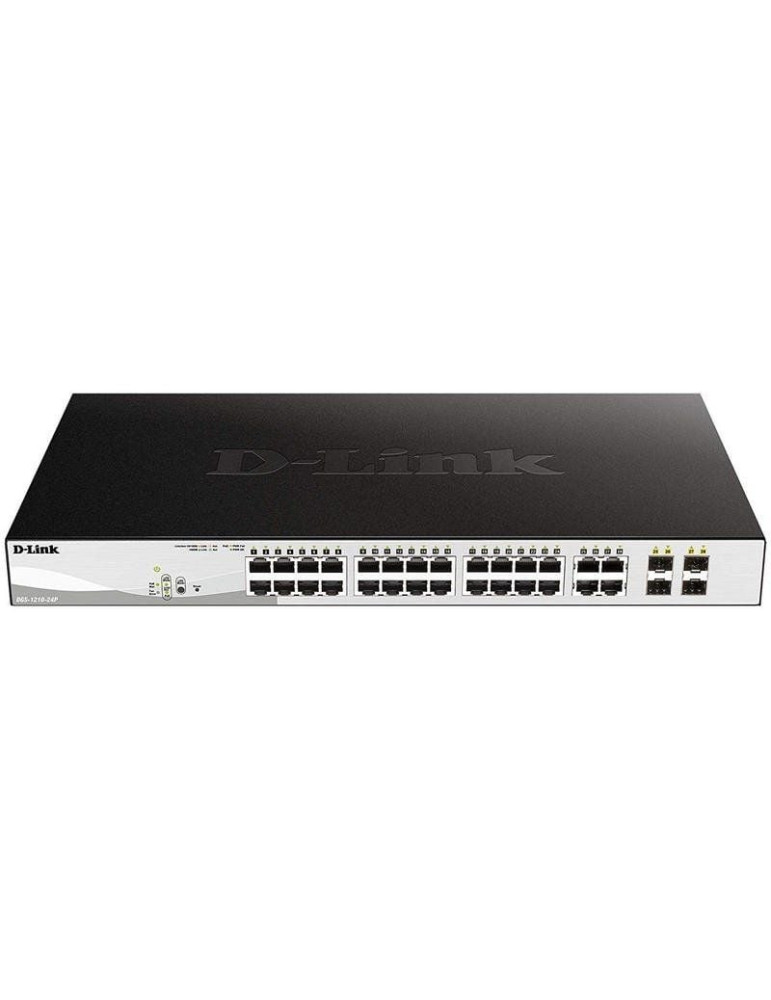 Switch Gestionable D-Link DGS-1210-24P 24 Puertos/ RJ-45 10/100/1000/ PoE/ SFP