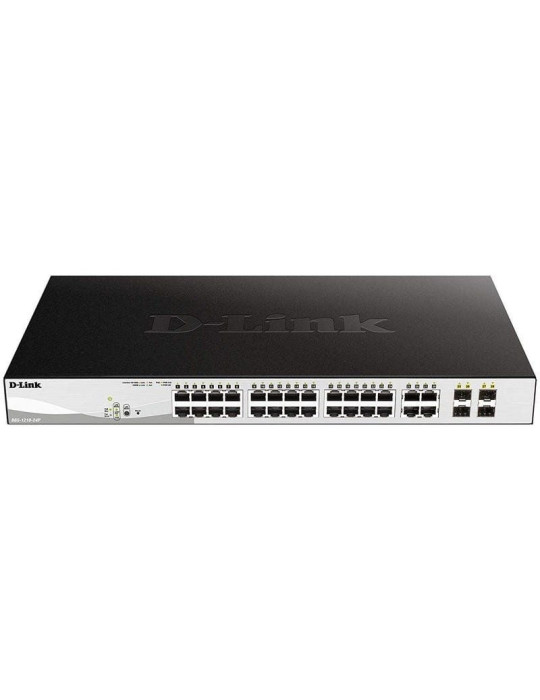 Switch Gestionable D-Link DGS-1210-24P 24 Puertos/ RJ-45 10/100/1000/ PoE/ SFP