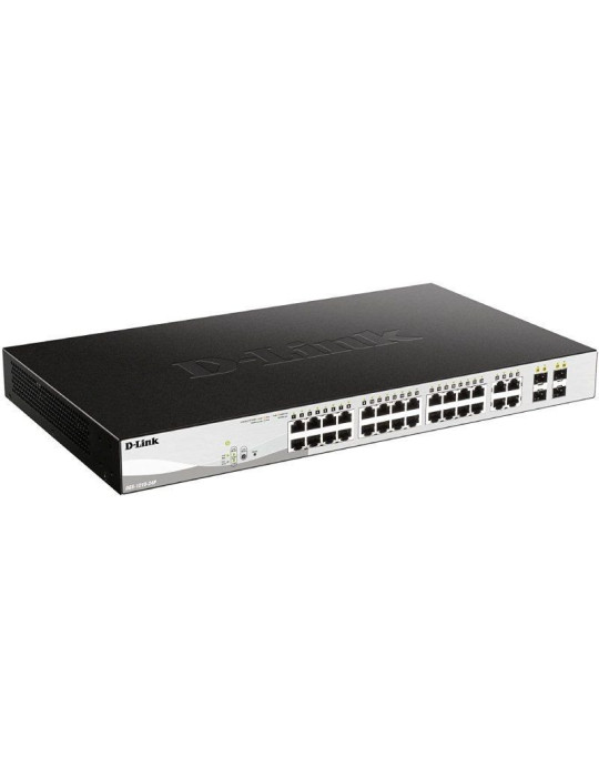 Switch Gestionable D-Link DGS-1210-24P 24 Puertos/ RJ-45 10/100/1000/ PoE/ SFP