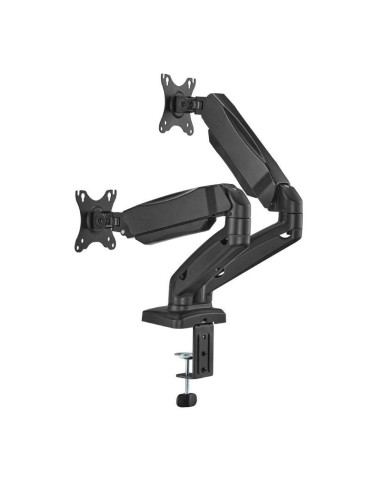 Soporte de Mesa con Contrapeso para 2 Monitores o TV Aisens DT32TSR-221/Giratorio/ Inclinable/ hasta 9kg 2
