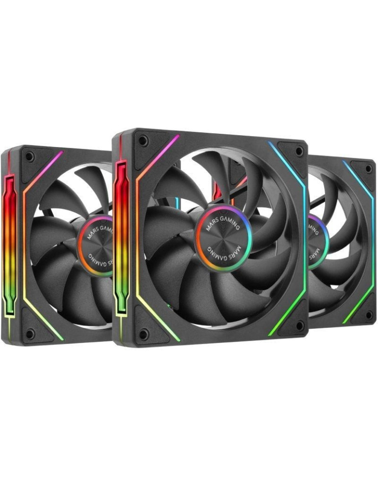 Pack 3 Ventiladores Mars Gaming MF-LINKFINITYKIT2/ 12cm/ ARGB