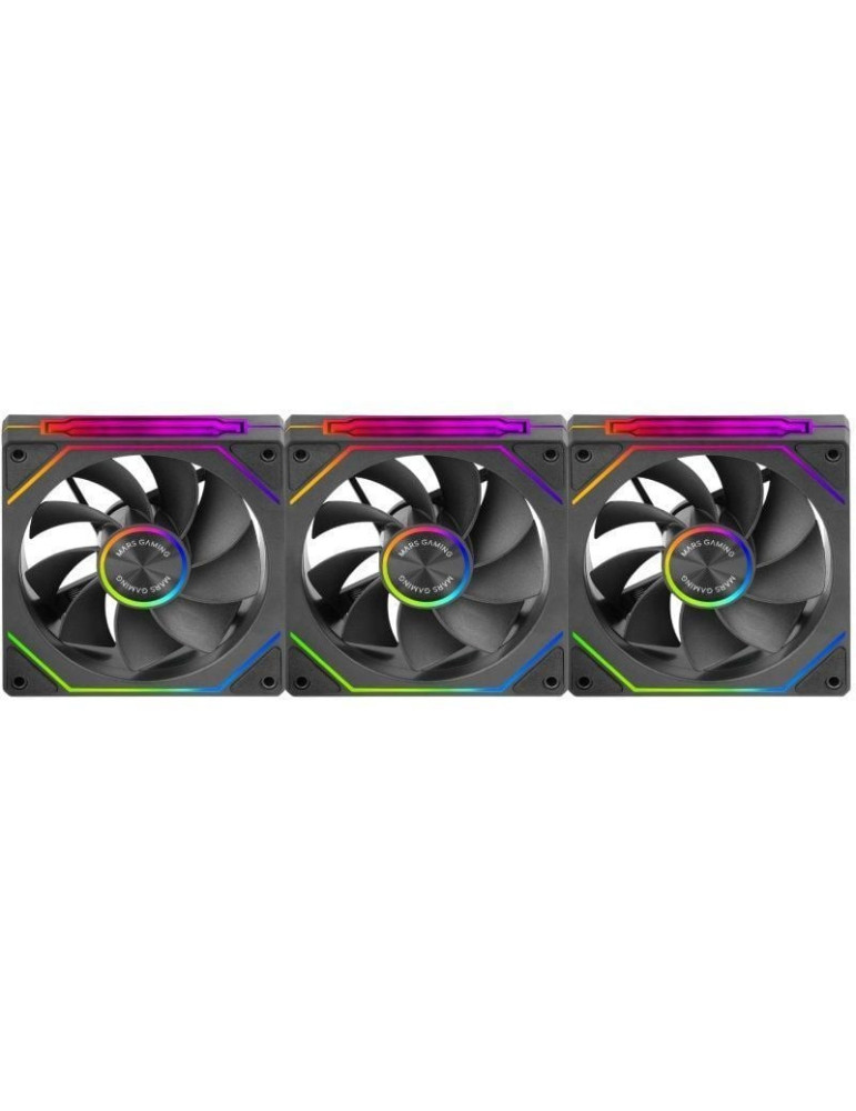 Pack 3 Ventiladores Invertidos Mars Gaming MF-LINKFINITYKIT2R/ 12cm/ ARGB