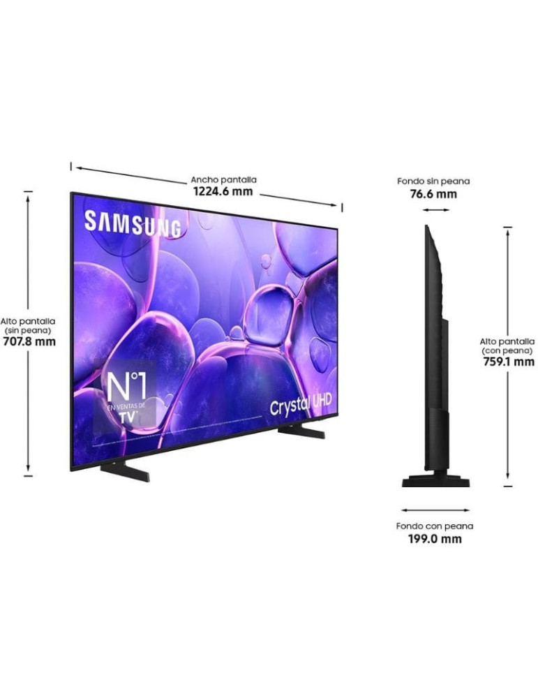 Televisor Samsung LED Crystal UHD TU55U8005FU 55"/ Ultra HD 4K/ Smart TV/ WiFi